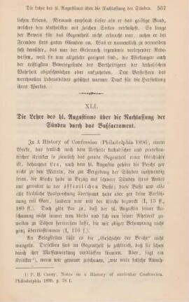 537-547 Die Lehre des heiligen Augustinus über die Nachlassung der Sünden durch das Bußsacrament