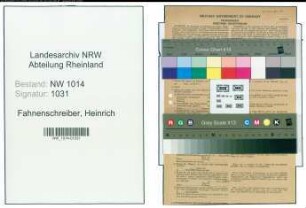 Entnazifizierung Heinrich Fahnenschreiber , geb. 12.08.1899 (Kaufmaennischer Angestellter)