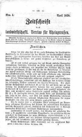 Zeitschrift des landwirtschaftlichen Vereins für Rheinpreußen April 1857