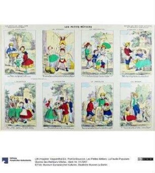 Les Petites Métiers. La Feuille Populaire. Œuvres des Meilleurs Artistes.