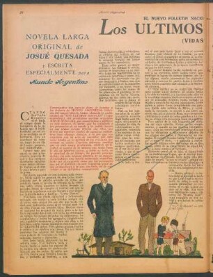 Los últimos rosales : El nuevo folletín nacional de Mundo Argentino