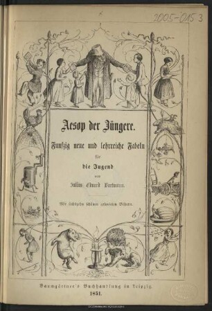 Aesop der Jüngere : funfzig neue und lehrreiche Fabeln für die Jugend