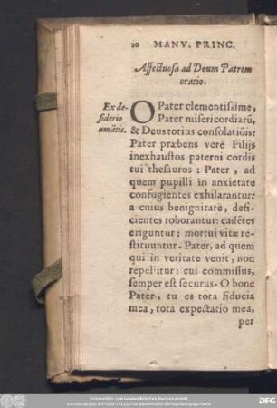 Affectuosa ad Deum Patrem oratio.