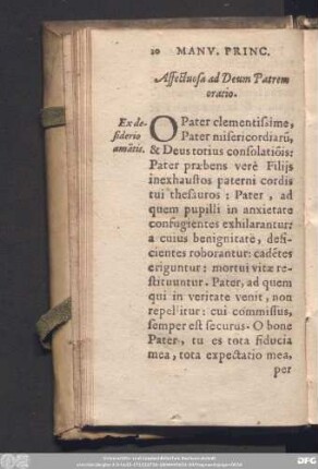 Affectuosa ad Deum Patrem oratio.