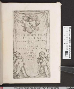 DE GLI HABITI DELLE RELIGIONI (Libro Terzo).