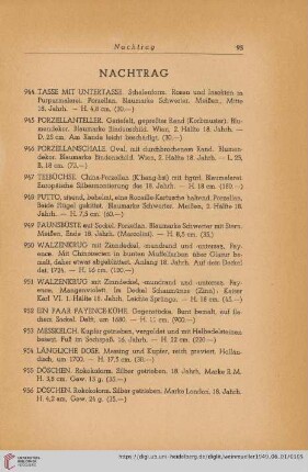 Nachtrag (Nr. 944 - 977)