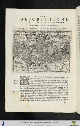 Descrittione di tutto ‘l mundo secondo la prattica de’ marinari.