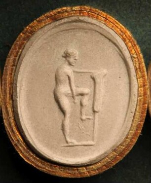 Venus (Aphrodite) Anadyomene mit Cupido (Daktyliothek, Supplement)