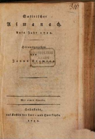 Satyrischer Almanach