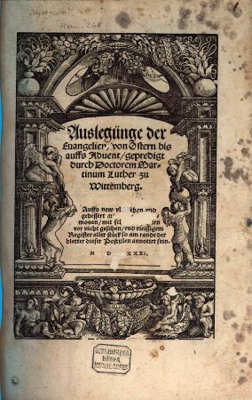 Auslegung der Evangelien von Ostern bis aufs Advent