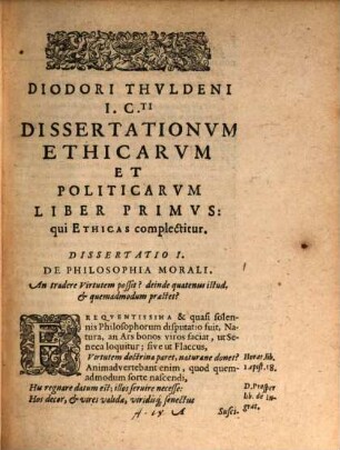 Dissertationum Socraticarum libri duo qui ethicen et politicen spectant