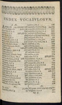 Index Vocabulorum