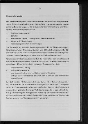Fachstelle heute