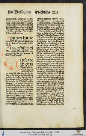 Das buoch oder die weyssagung des propheten Ezechielis