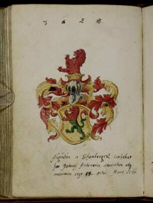 Augustus a Schonbergk, Padua 1575