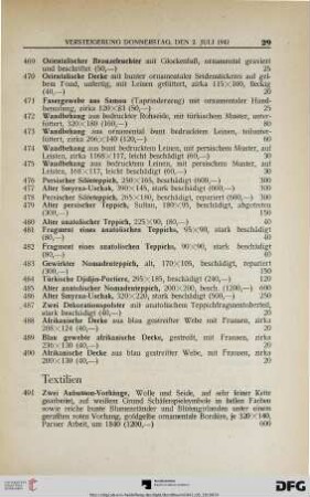 Textilien (Nr. 491-515)