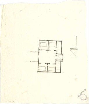 Pfann, Paul; München - Theresienhöhe; Ausstellung München 1908 - Teilgrundriss