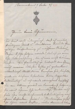 Brief an Clara Schumann : 09.02.1895