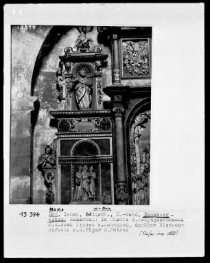 Nassauer Altar: Maria, Johannes und Maria Magdalene einer Kreuzigung