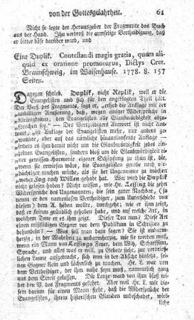 Eine Duplik.