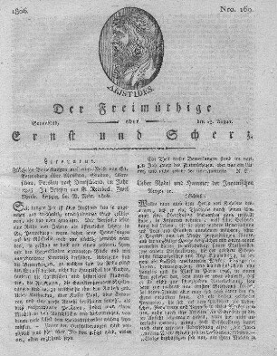 Nro. 169, Sonnabend den 23. August 1806