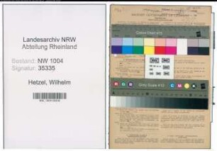 Entnazifizierung Wilhelm Hetzel , geb. 30.12.1891 (Architekt)