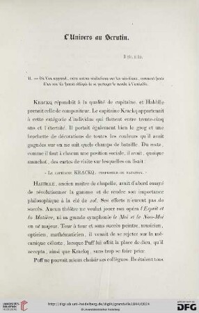 L'univers au Scrutin