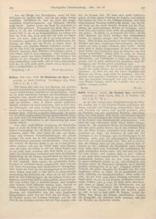 429-430 [Rezension] Steffann, Emil, Die Gleichnisse des Herrn. Fingerzeige zu deren Deutung
