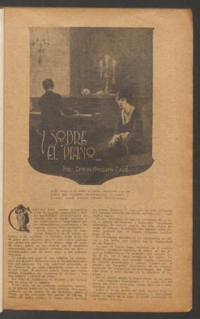 Y sobre el piano... : Ilustró Campos