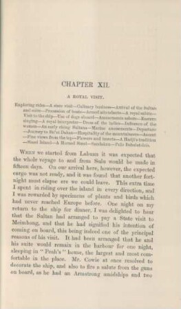 Chapter XII. A royal visit
