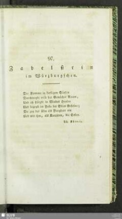 97. Zabelstein im Würzburgschen