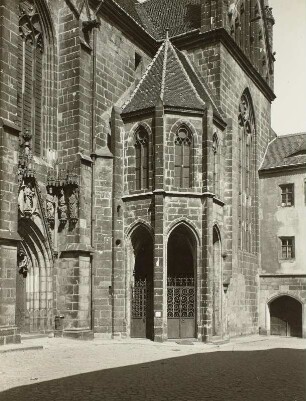 Meißen, Dom, Südseite, Querhaus und Achteckbau
