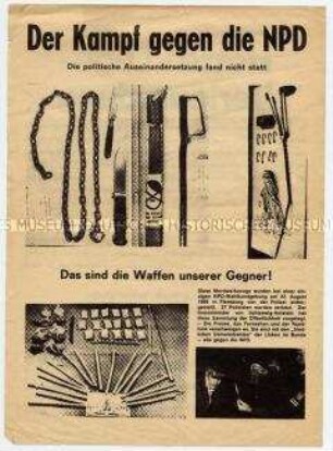 Propagandaflugblatt der NPD