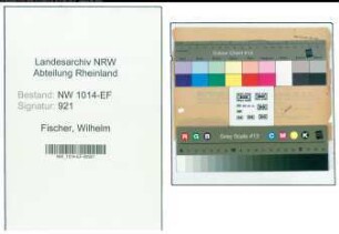 Entnazifizierung Wilhelm Fischer , geb. 30.08.1905 ()
