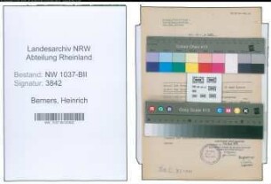 Entnazifizierung Heinrich Berners , geb. 03.10.1913 (Lehrer)