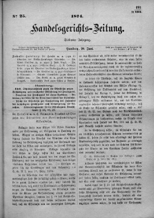 No. 25. 20. Juni 1874