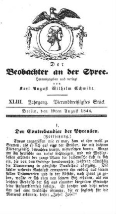 34. Stueck, 19. August 1844