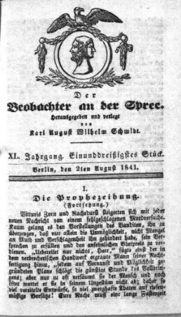 31. Stueck, 2. August 1841