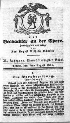 31. Stueck, 2. August 1841