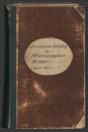 1885,April/1886,März: Akz. [Pflicht] Pf 12829 - 17197, 1. April 1885 - [März] 1886