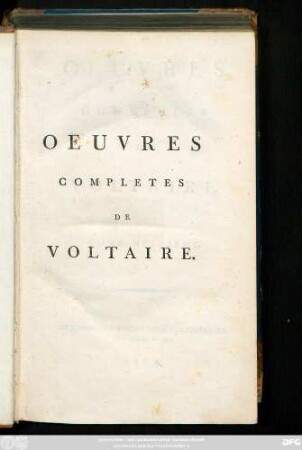 T. 8 = T. 8: Oeuvres Completes De Voltaire