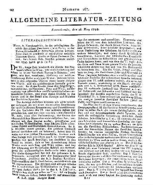 [Rochlitz, F.]: Meine Freuden und Leiden als Jungfrau, Gattin und Mutter. Von Amalie Will [i. e. Friedrich Rochlitz]. Leipzig: Supprian 1797