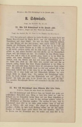 B. Schwänke