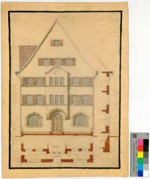 Fassade eines Wohngebäudes