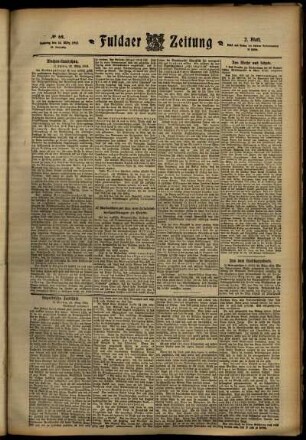 Zweite Ausgabe vom Samstag, den 23. März 1912.