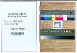 Entnazifizierung Albert Halbach , geb. 27.01.1890 (Laborant)