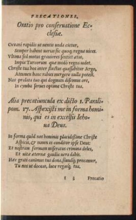 Oratio pro conservatione Ecclesiae.