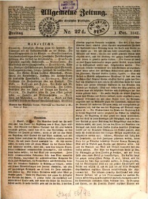 Allgemeine Zeitung. 1841, [4] = 10 - 12