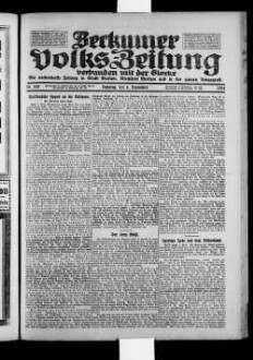 Beckumer Volks-Zeitung. 1921-1930