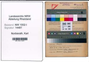 Entnazifizierung Karl Norbisrath, geb. 04.01.1902 (Kaufm.Angestellter)
